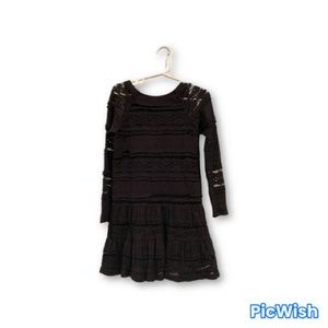 Polo dress with laced layered loom